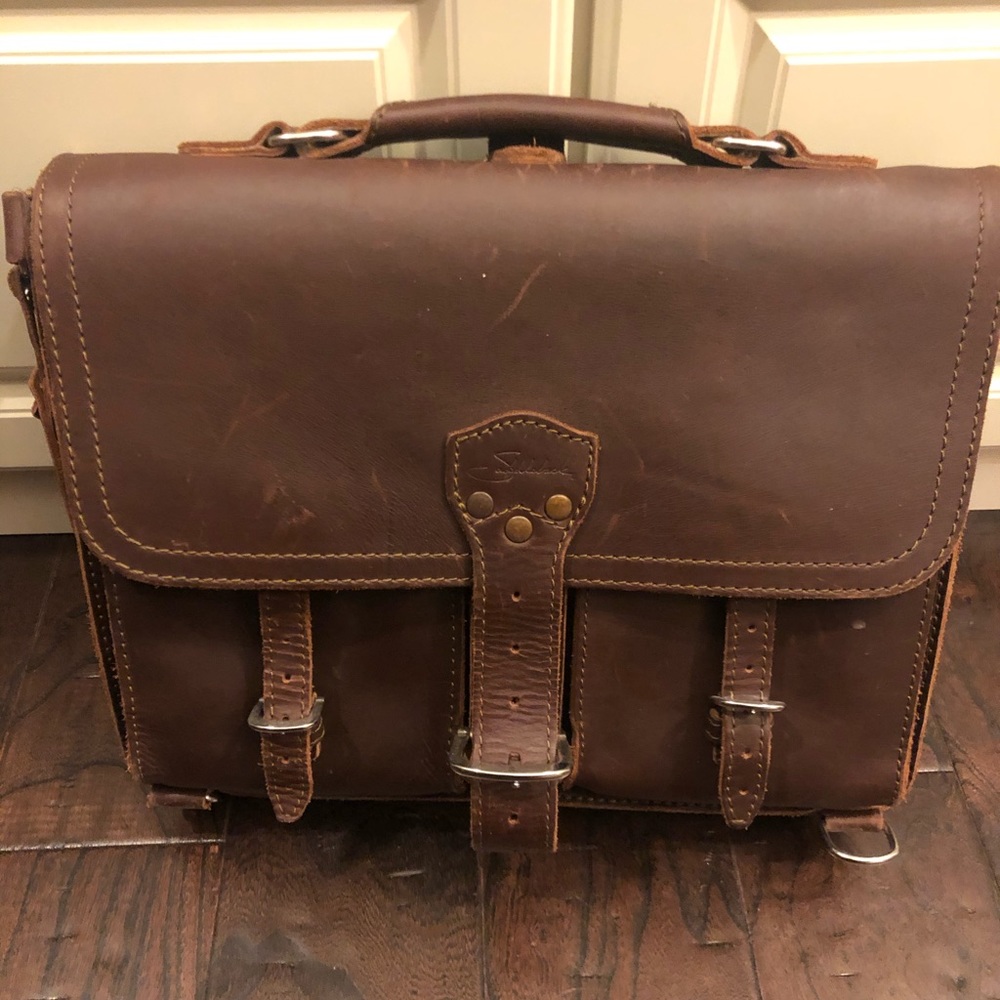 Saddleback Leather thin front pocket briefcase